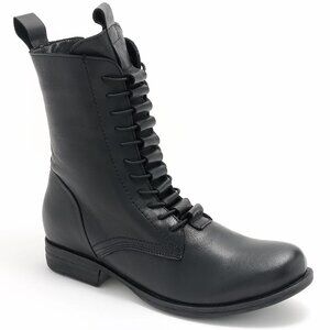 Miz Mooz Lizza Boots Black Leather NEW Size 8.5 (39)